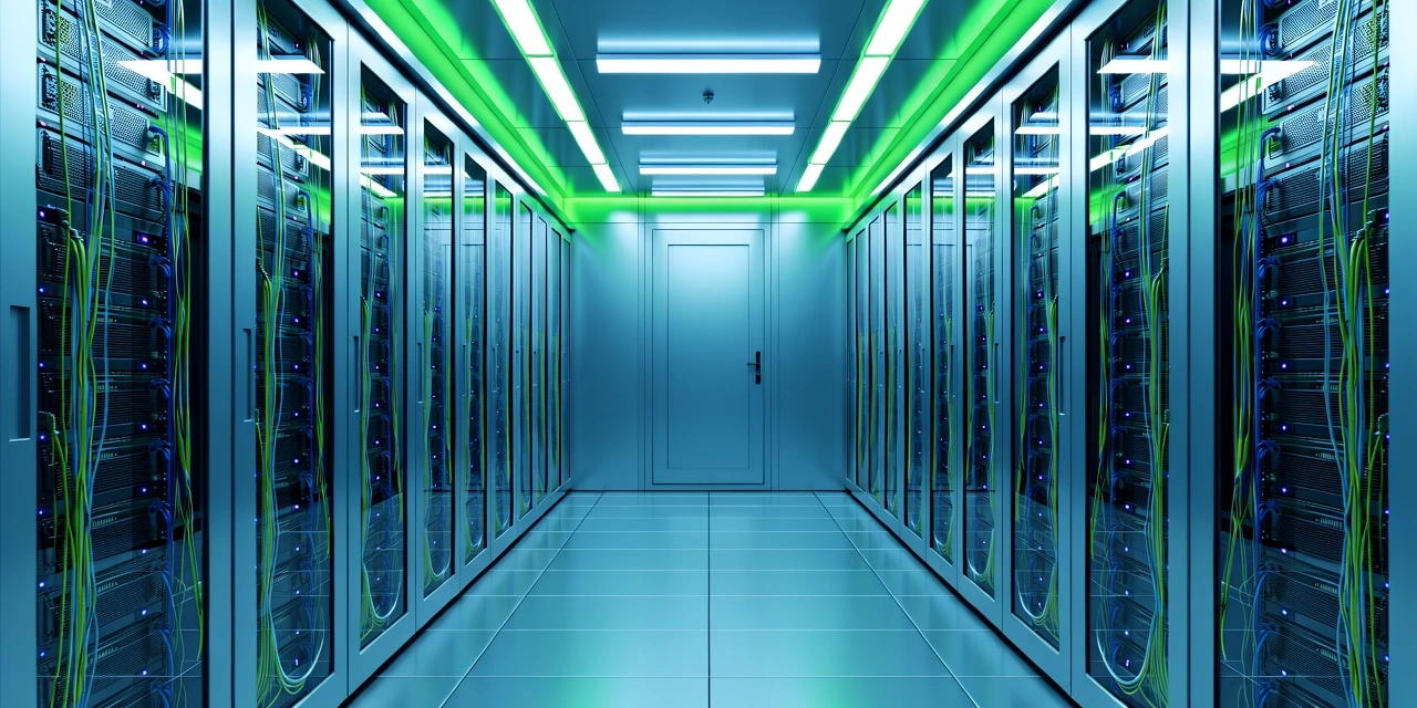 Server infrastructure representing data integrity